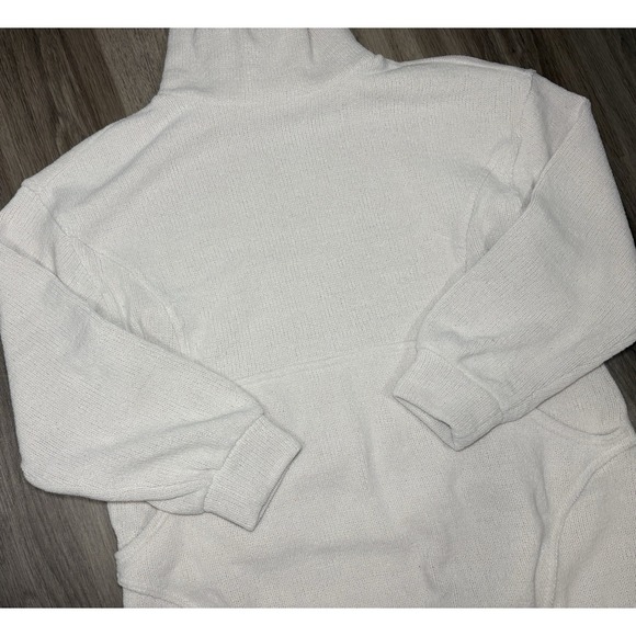 Free People Beach Ronda Pullover Tunic Cozy White Size S Relaxed Fit Funnel Neck - Picture 3 of 9